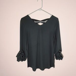 Grey chiffon blouse